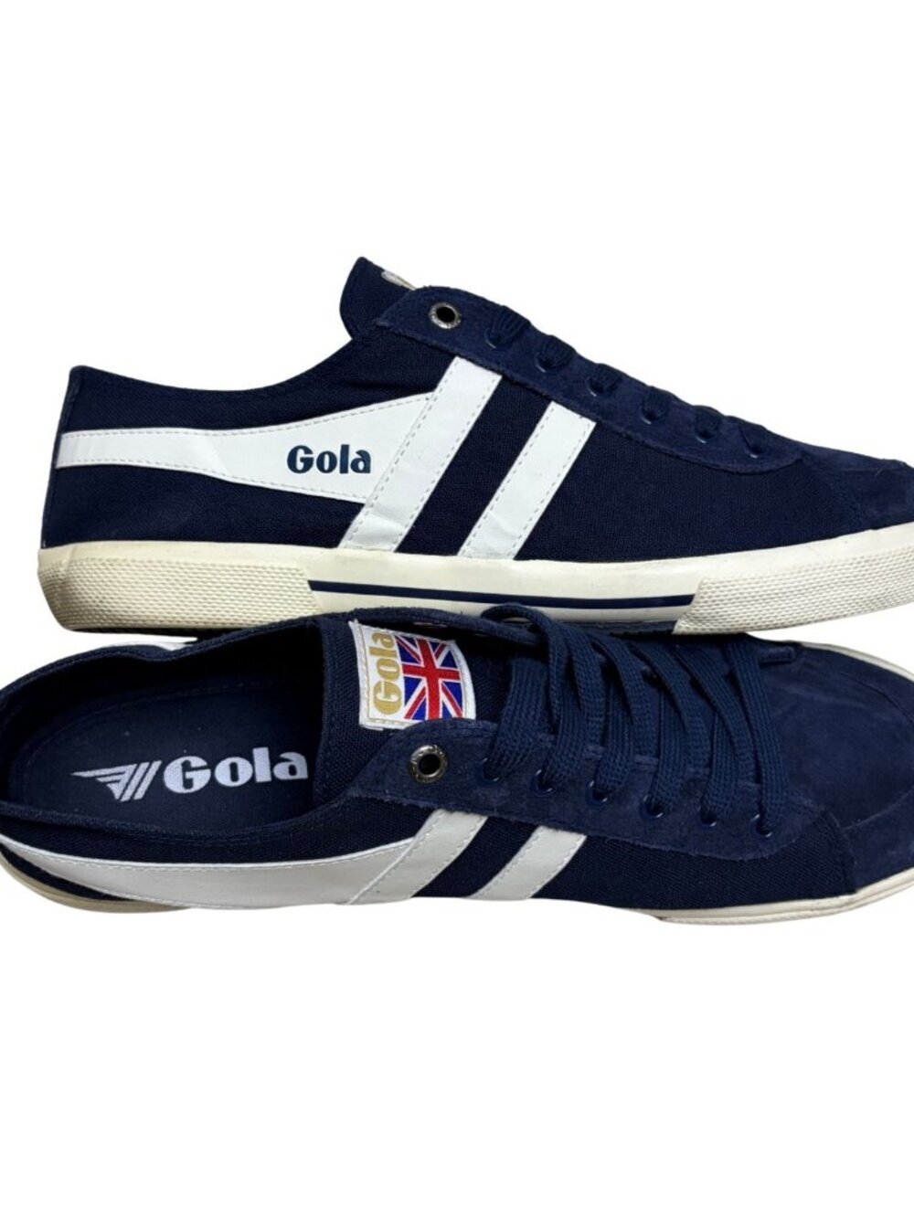 GOLA Sneakers Shoes Blue Canvas GENUINE LEATHER Summer Casual Shoes Mens 11